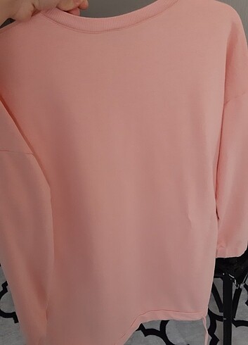 m Beden turuncu Renk Tesettür sweatshirt tunik