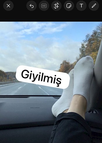 Beyaz Gri Desenli Kız Çorabı