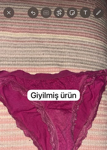 Pembe Dantel Detaylı Kadın Külot