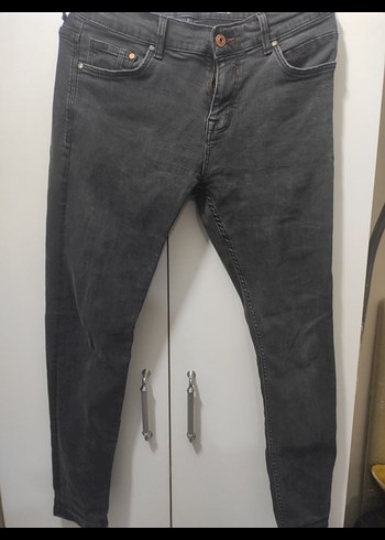 Colin's Gri Düğmeli erkek Skinny  Kot Pantolon - Görsel 2