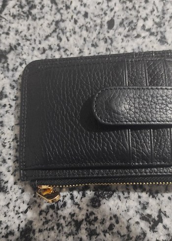 Gri Yılan Desenli Fermuarlı Deri erkek Cüzdanı - Görsel 3