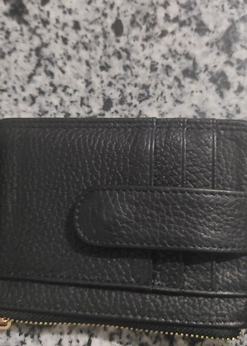 Gri Yılan Desenli Fermuarlı Deri erkek Cüzdanı - Görsel 4