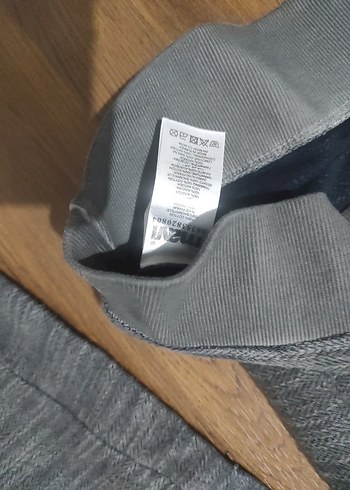 Gri Erkek Bel Detaylı Sweatshirt - Görsel 6