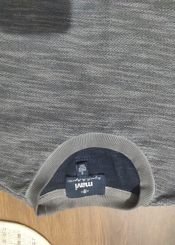 Gri Erkek Bel Detaylı Sweatshirt - Görsel 2