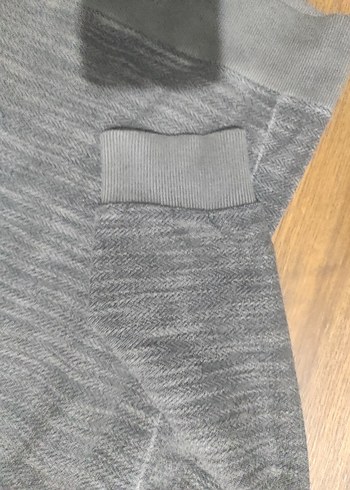 Gri Erkek Bel Detaylı Sweatshirt - Görsel 5