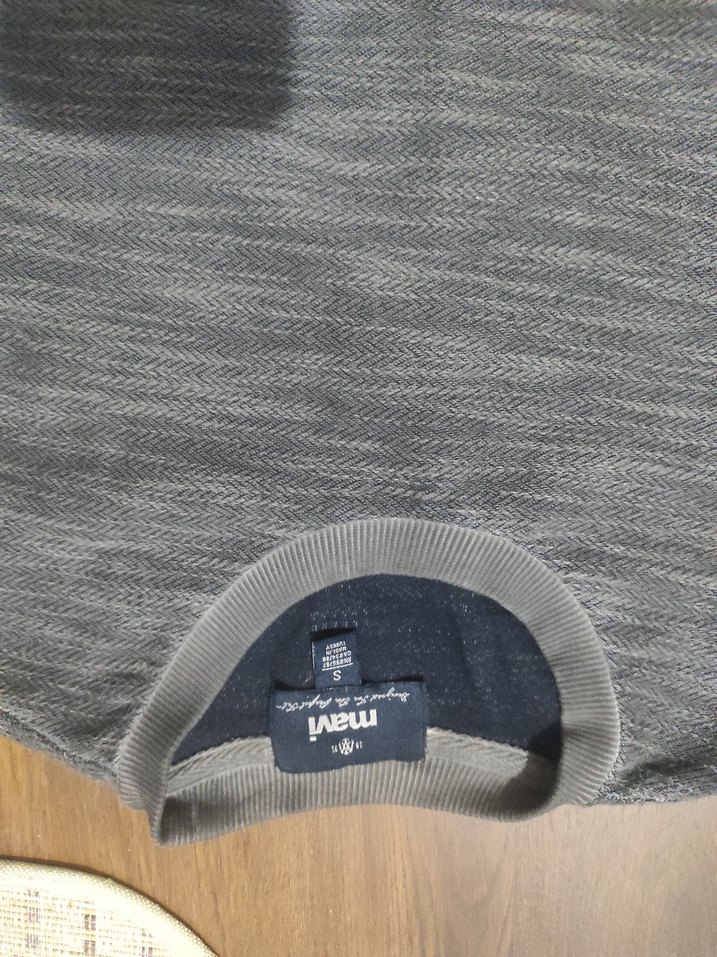 Gri Erkek Bel Detaylı Sweatshirt - Görsel 2