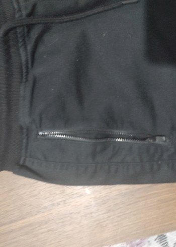 Fermuarlı Siyah Spor Erkek jogger Pantolon - Görsel 2