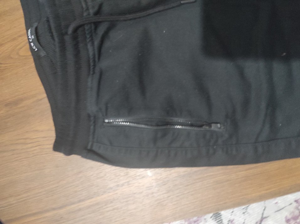 Fermuarlı Siyah Spor Erkek jogger Pantolon - Görsel 2