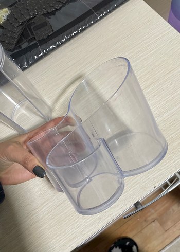 Beyaz Şeffaf Makyaj Organizeri - Görsel 3