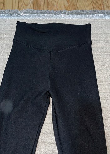 Siyah Kadın Midi Boy Tayt - Görsel 2