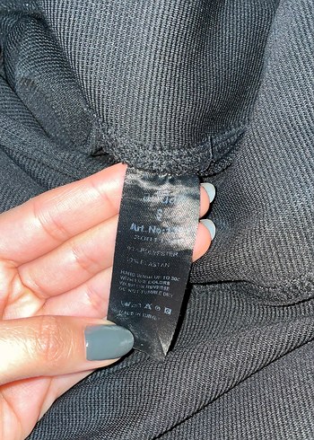 Siyah Kadın Midi Boy Tayt - Görsel 3