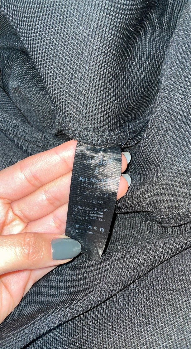 Siyah Kadın Midi Boy Tayt - Görsel 3