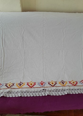 Nakışlı kanaviçe el emeği sıfır tertemiz üründür - Görsel 6