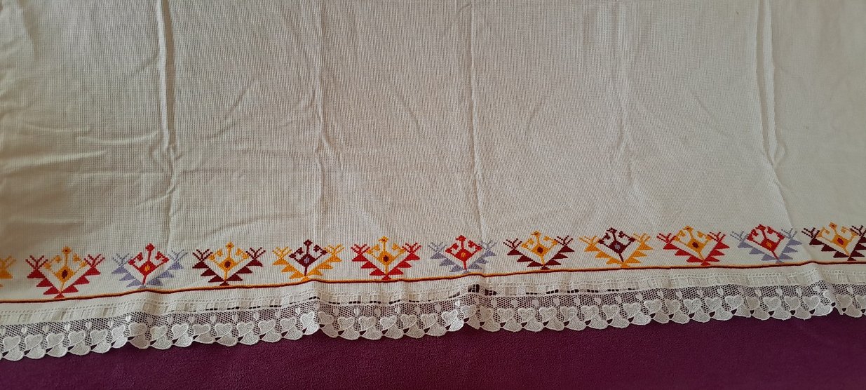 Nakışlı kanaviçe el emeği sıfır tertemiz üründür - Görsel 4