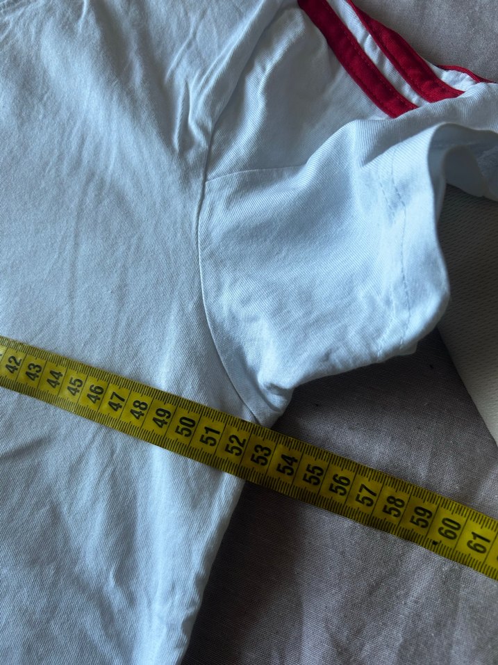 Beyaz adidas Baskılı tişört - Görsel 4