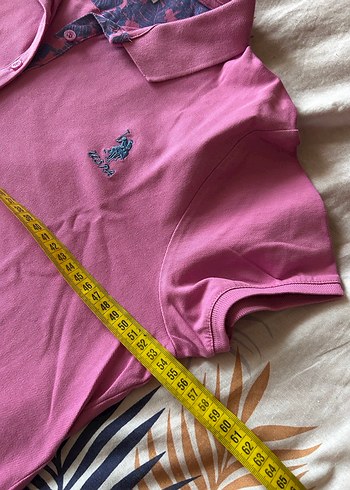 Düğmeli Pembe Kısa Kollu Polo Tişört - Görsel 2