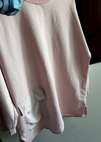 Kadın Pembe Salaş Sweatshirt - Görsel 8