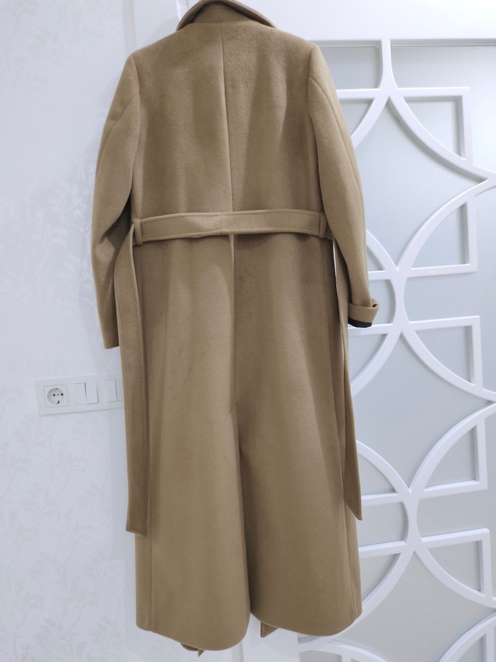 Olcay Uzun Düğmeli Kaban - Görsel 4