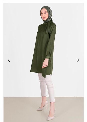 Alvina Saten Tunik - Görsel 2