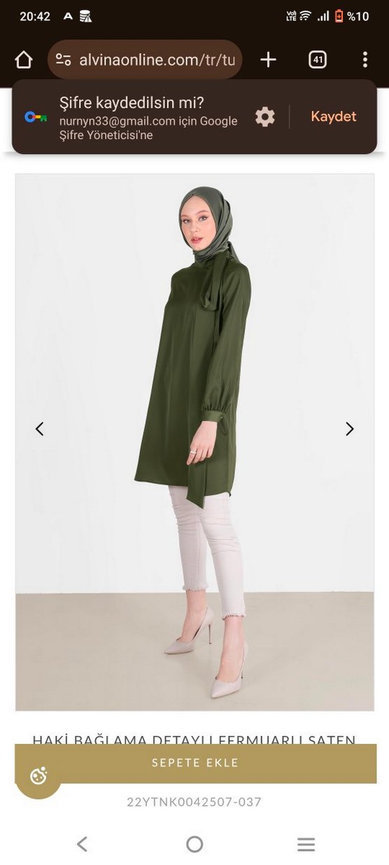 Alvina Saten Tunik - Görsel 2