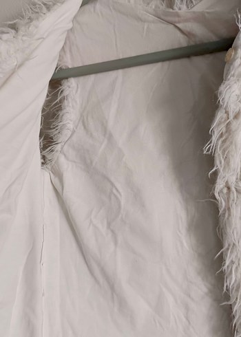 breeze Kız Çocuk Beyaz Kürklü yelek - Görsel 3