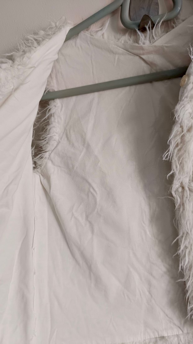 breeze Kız Çocuk Beyaz Kürklü yelek - Görsel 3