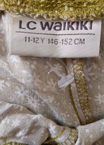 11-12 Yaş Beden yeşil Renk LC Waikiki kız çocuk Pantolon
