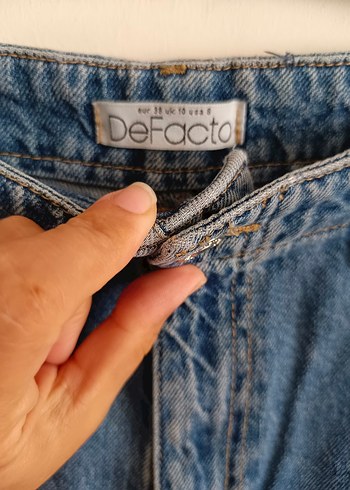 Defacto defacto mavi bol paça kot pantolon