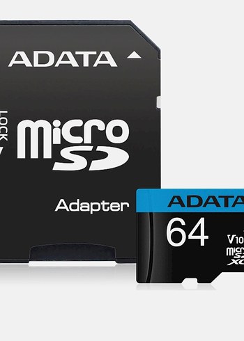 ADATA 64GB MicroSD Hafıza Kartı ve Adaptör
