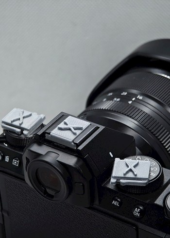 Fujifilm X Logolu Flaş Yuvası Kapağı Hotshoe Kapağı Gümüş - Görsel 9