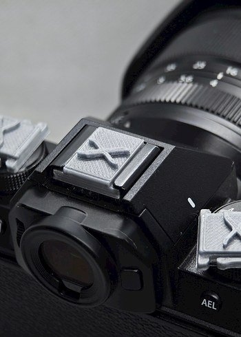Fujifilm X Logolu Flaş Yuvası Kapağı Hotshoe Kapağı Gümüş - Görsel 4