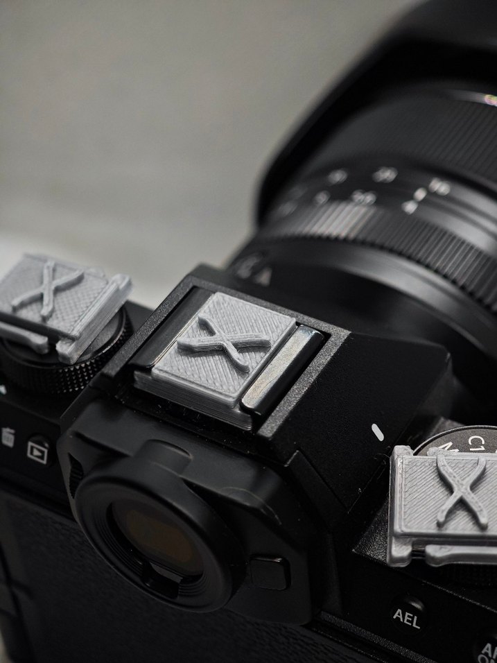 Fujifilm X Logolu Flaş Yuvası Kapağı Hotshoe Kapağı Gümüş - Görsel 3