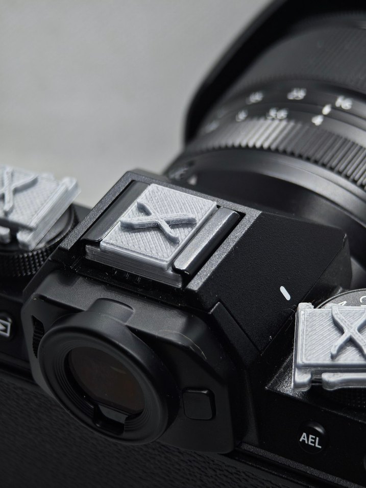 Fujifilm X Logolu Flaş Yuvası Kapağı Hotshoe Kapağı Gümüş - Görsel 4