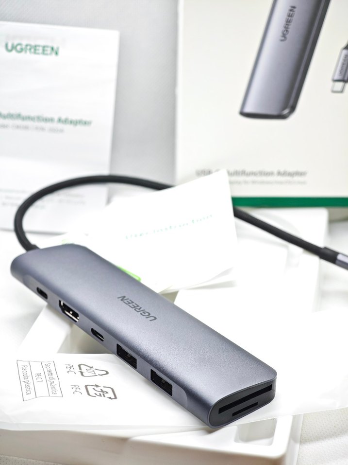 UGREEN 7'si 1 arada USB-C Çok Fonksiyonlu Adaptör - Görsel 2