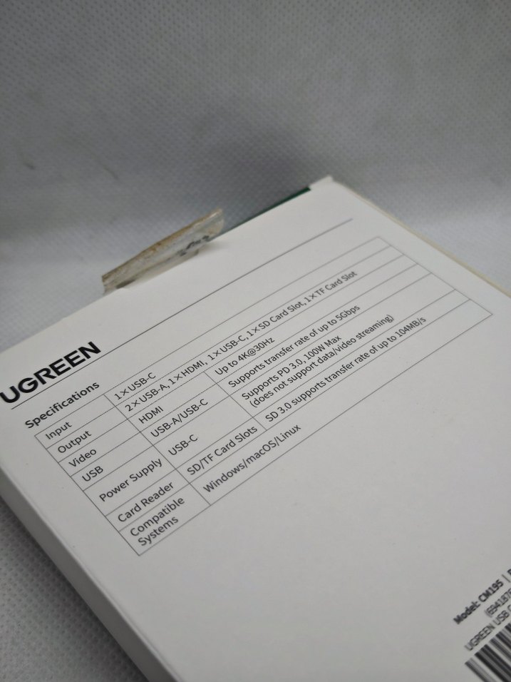 UGREEN 7'si 1 arada USB-C Çok Fonksiyonlu Adaptör - Görsel 5