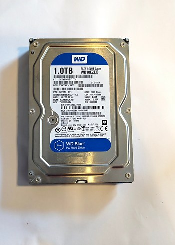 1TB WD Sabit Disk - 7200 RPM 3.5" - Görsel 2