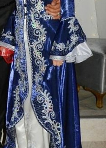 Gece Mavisi Kına Elbisesi