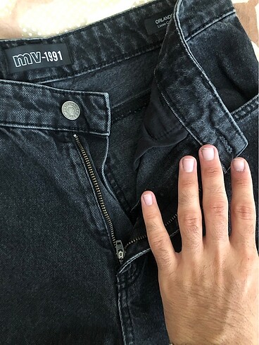 32 Beden siyah Renk Mavi Jeans Kargo Pantolon