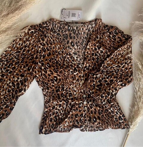 Leoparlı Bluz