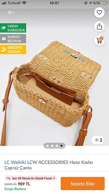 LC Waikiki Hasır Çanta