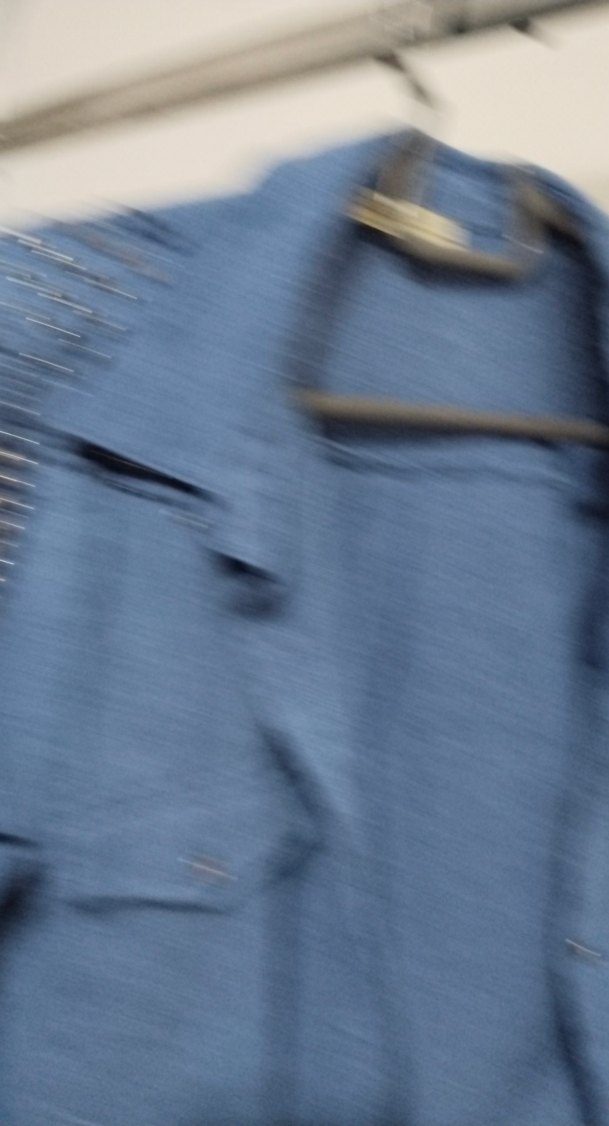 Düğmeli Gri Denim Kadın Gömlek - Görsel 3