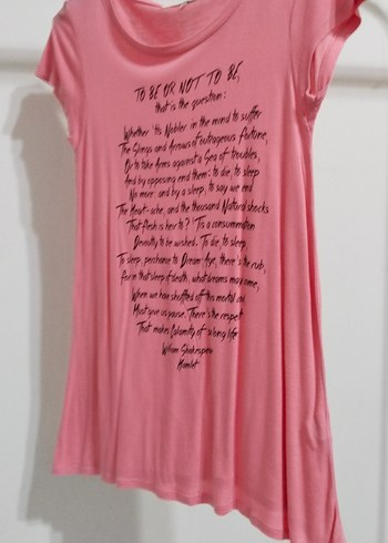 Pembe Baskılı Kısa Kollu Hamile Tişörtü - Görsel 3