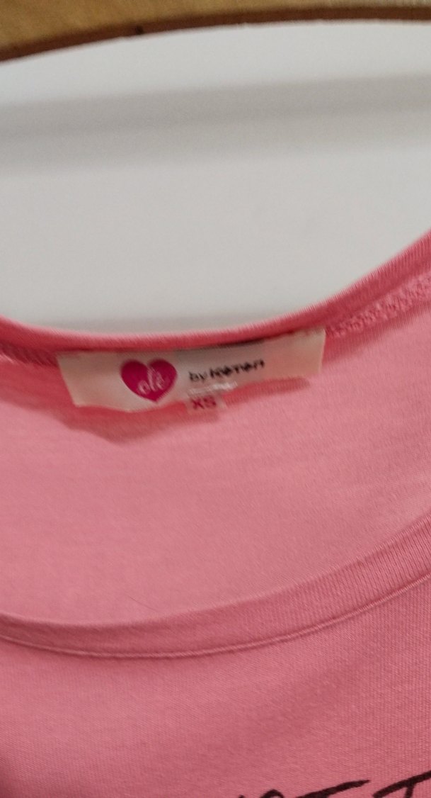 Pembe Baskılı Kısa Kollu Hamile Tişörtü - Görsel 4