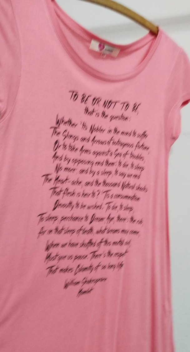 Pembe Baskılı Kısa Kollu Hamile Tişörtü - Görsel 5