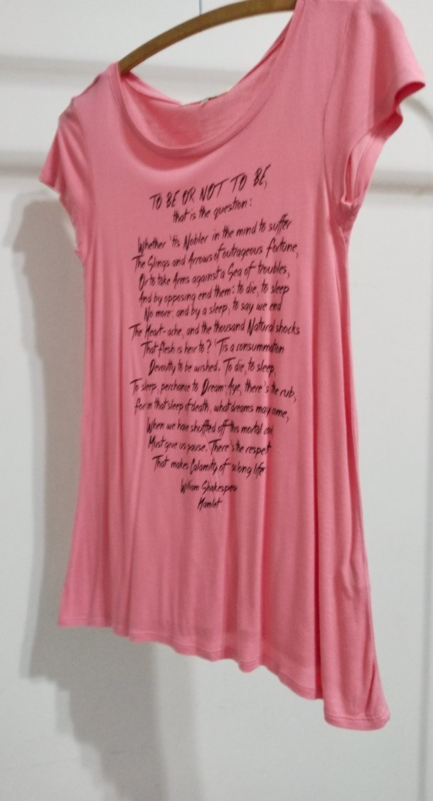 Pembe Baskılı Kısa Kollu Hamile Tişörtü - Görsel 3