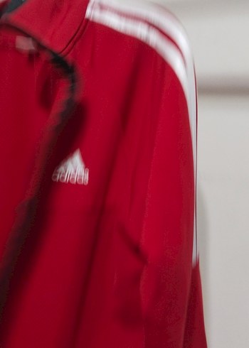 Kırmızı Fermuarlı Kadın Sweatshirt - Görsel 3