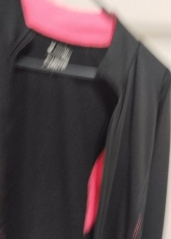 Siyah Fermuarlı Yüksek Yakalı Kadın Spor Ceket - Görsel 7