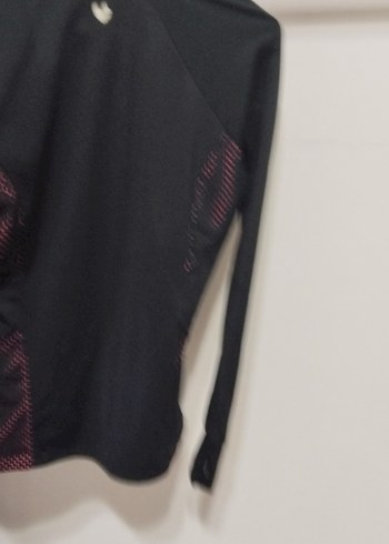 Siyah Fermuarlı Yüksek Yakalı Kadın Spor Ceket - Görsel 4