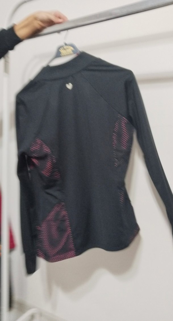 Siyah Fermuarlı Yüksek Yakalı Kadın Spor Ceket - Görsel 3