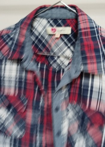 Kadın Çok Renkli Düğmeli Uzun Kollu Gömlek - Görsel 5